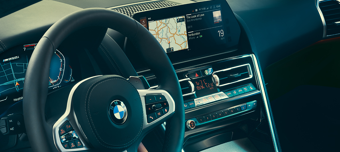 BMW 8 Série Coupé, cockpit Detalhe do cockpit do BMW Série 8 Coupé