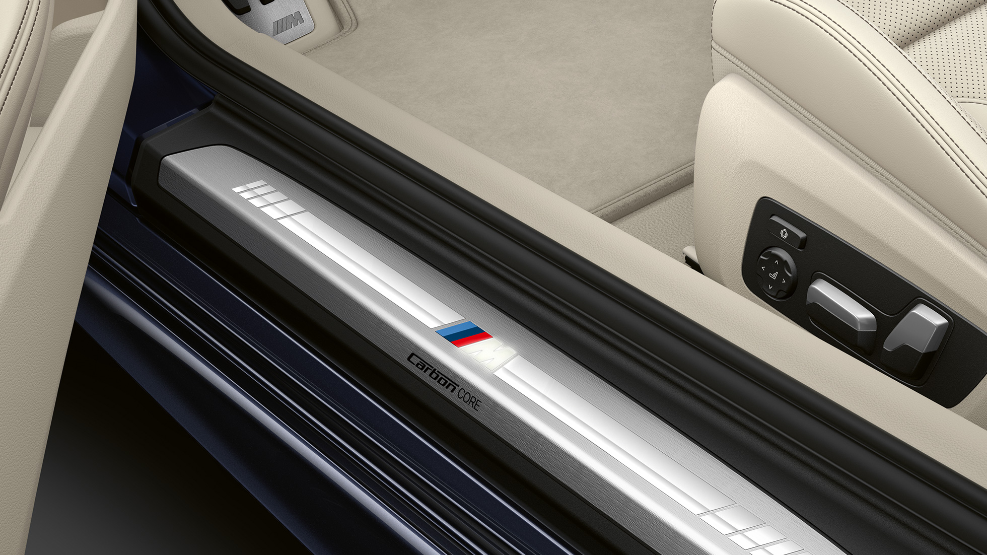 Soleiras das portas M BMW Série 8 Coupé, soleiras das portas M.