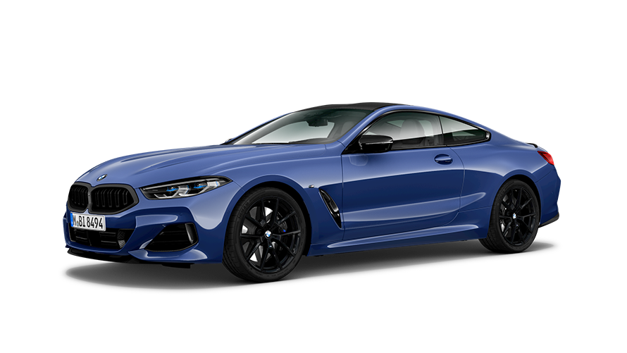 BMW Série 8 Coupé (G15), perspetiva lateral a três quartos BMW Série 8 Coupé (G15), perspetiva lateral a três quartos