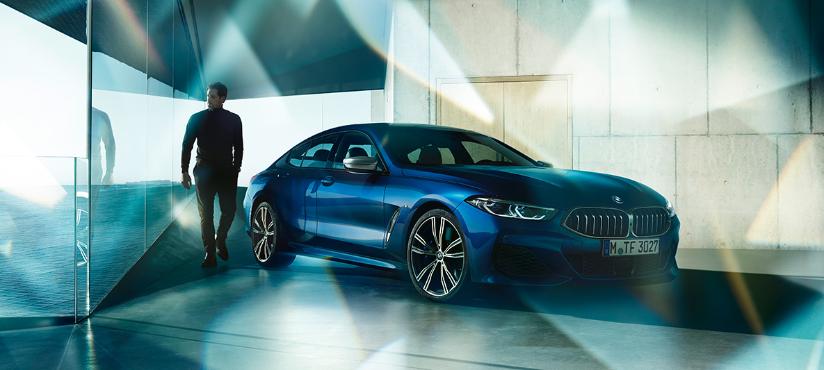 BMW Individual, perspetiva frontal a três quartos BMW Série 8 Gran Coupé, BMW Individual, perspetiva frontal a três quartos