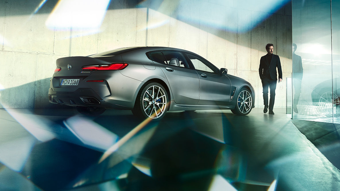 Design de automóvel desportivo de luxo BMW Série 8 Gran Coupé, design de automóvel desportivo de luxo