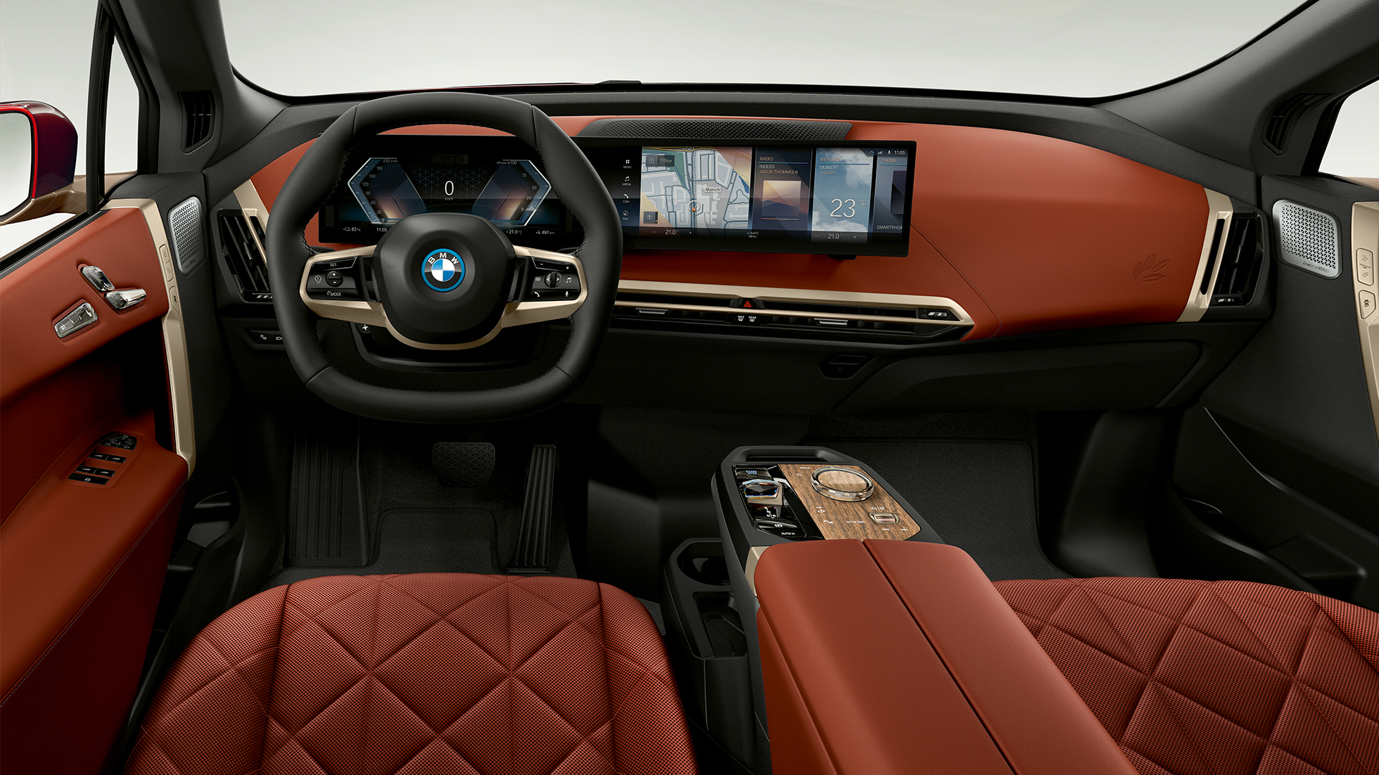 BMW iX, cockpit BMW iX, i20, cockpit, design interior Suite Castanea