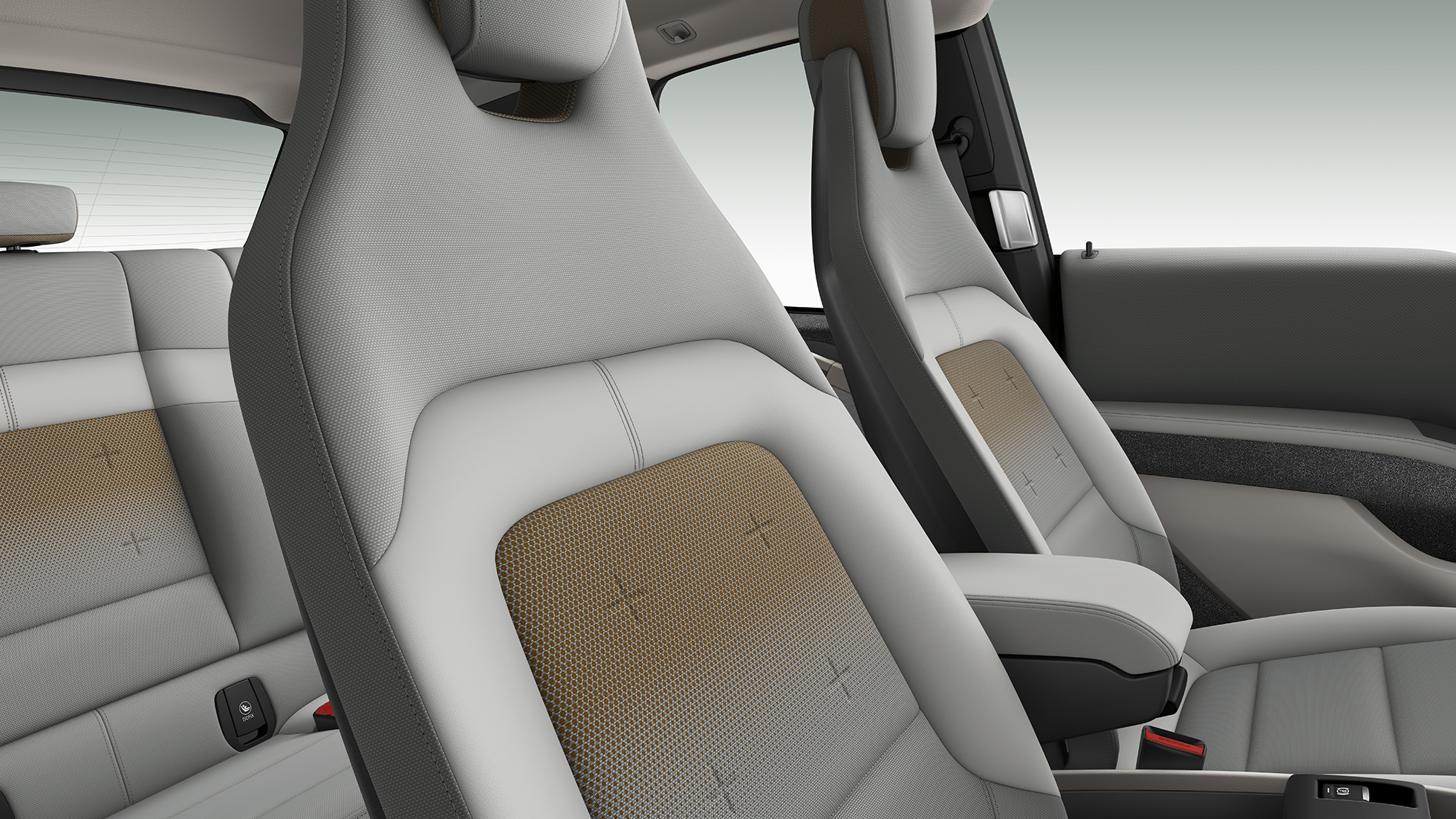 BMW i3 2018, bancos BMW i3 I01 2018, interior, bancos