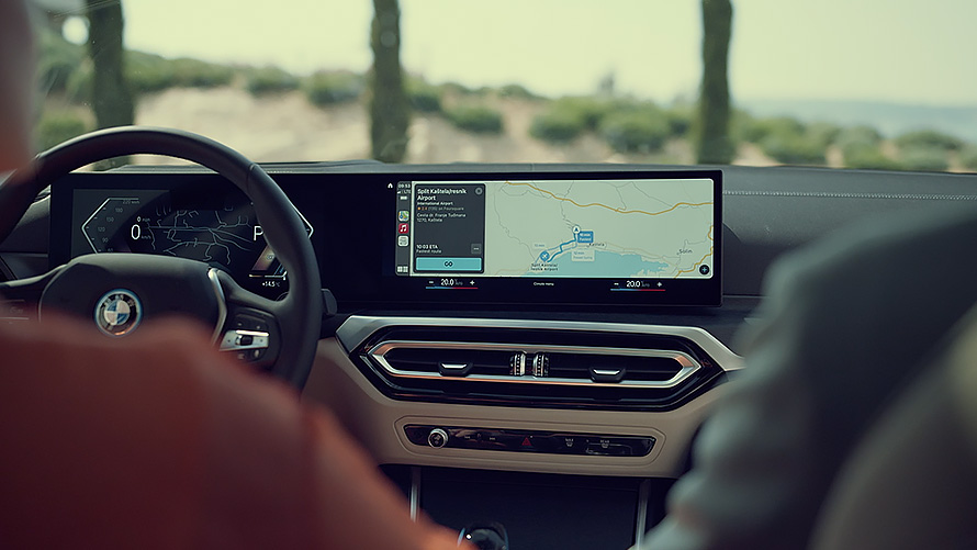 BMW i4 eDrive40, G26, 2021, serviços digitais BMW ConnectedDrive BMW i4 eDrive40, G26, 2021, serviços digitais BMW ConnectedDrive