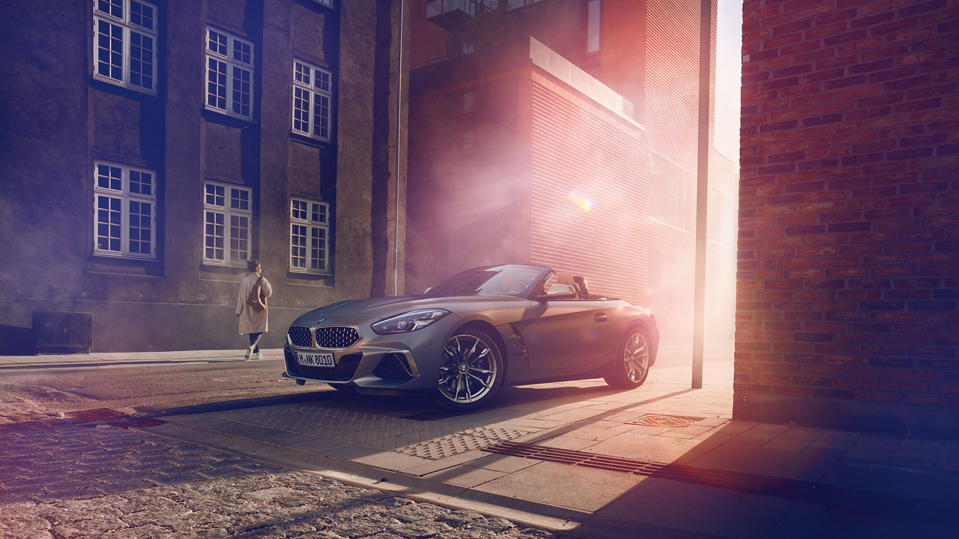 BMW Z4 M40i, G29, perspetiva frontal a três quartos BMW Z4 Roadster M40i, G29, 2019, Cabrio, cinza Frozen BMW Individual metalizado, perspetiva frontal a três quartos