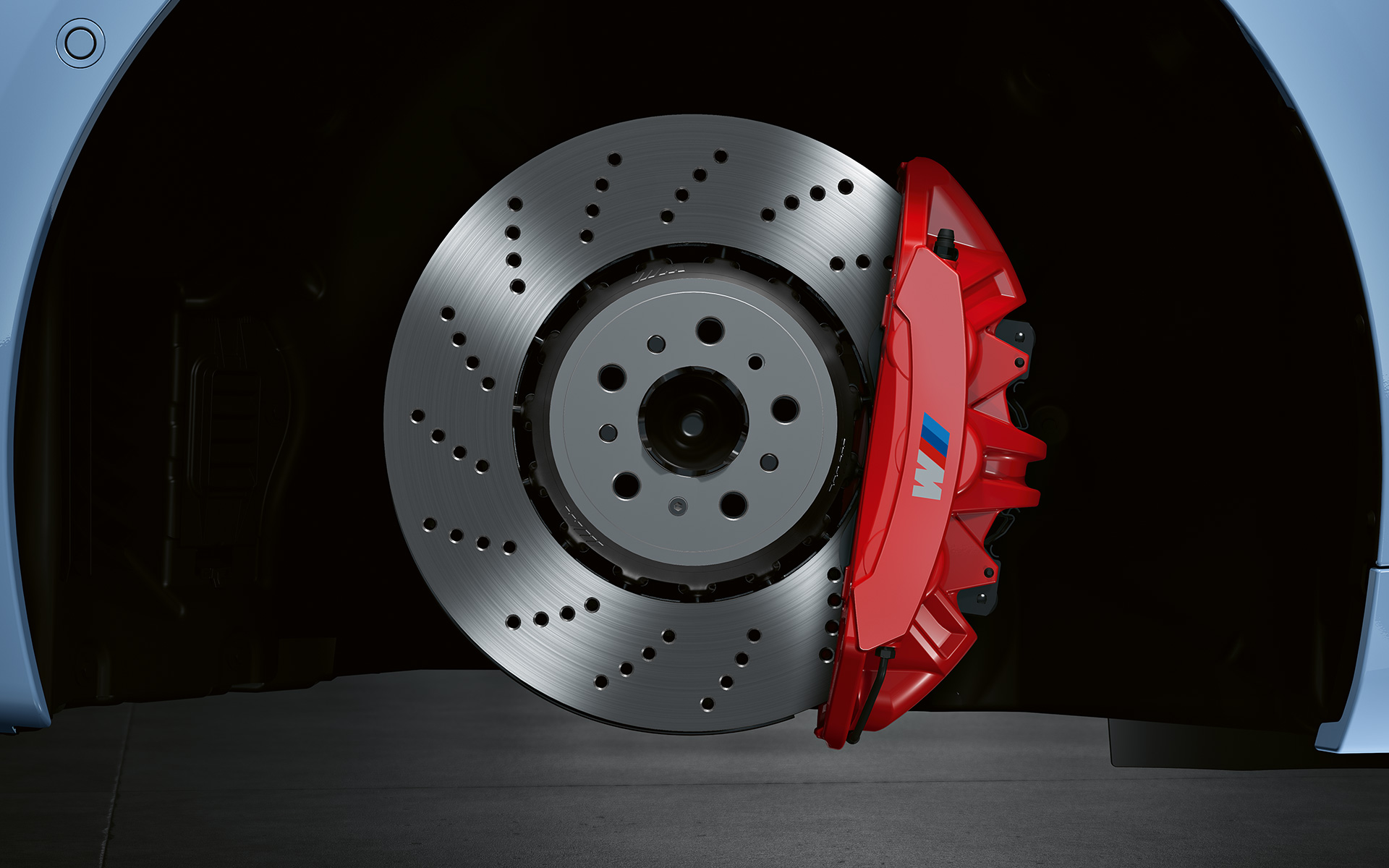 BMW M2, G87, travões compostos M, vermelho brilhante Travões compostos M, vermelho brilhante, BMW M2, G87