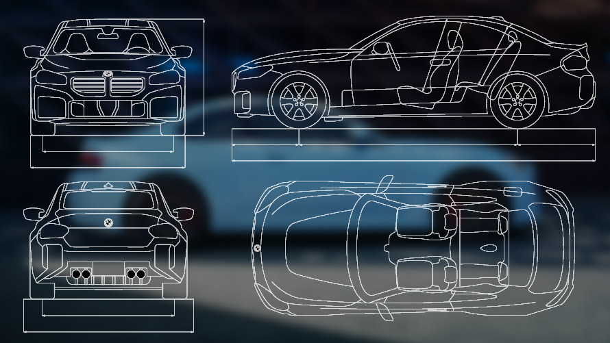 Viaturas BMW M2, G87, G42, design exterior Design exterior, viaturas BMW M2, G87, G42
