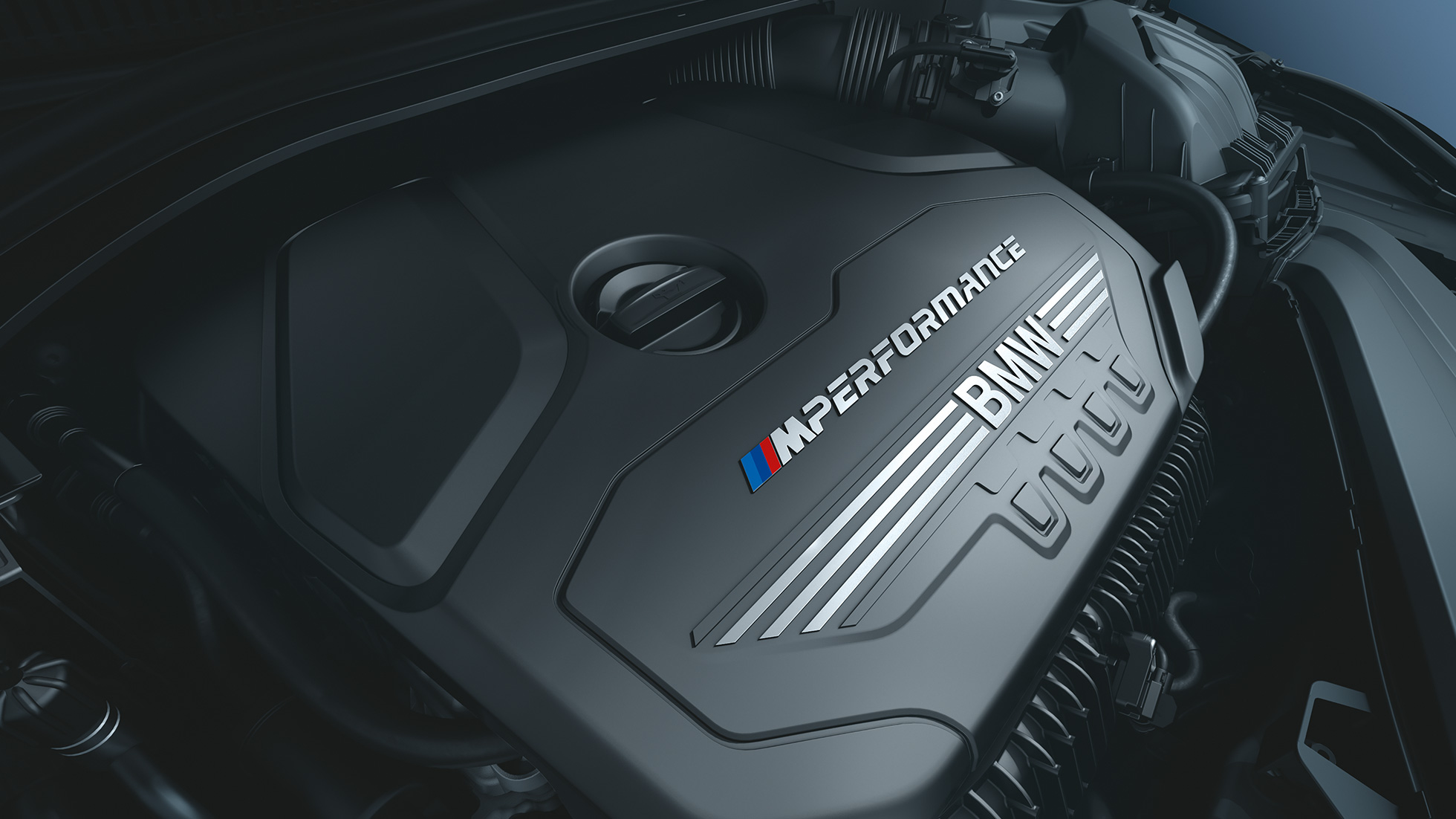 Motor a gasolina, BMW M235i xDrive Gran Coupé Motor M TwinPower Turbo de 4 cilindros a gasolina, BMW M235i xDrive Gran Coupé, 2020, F44