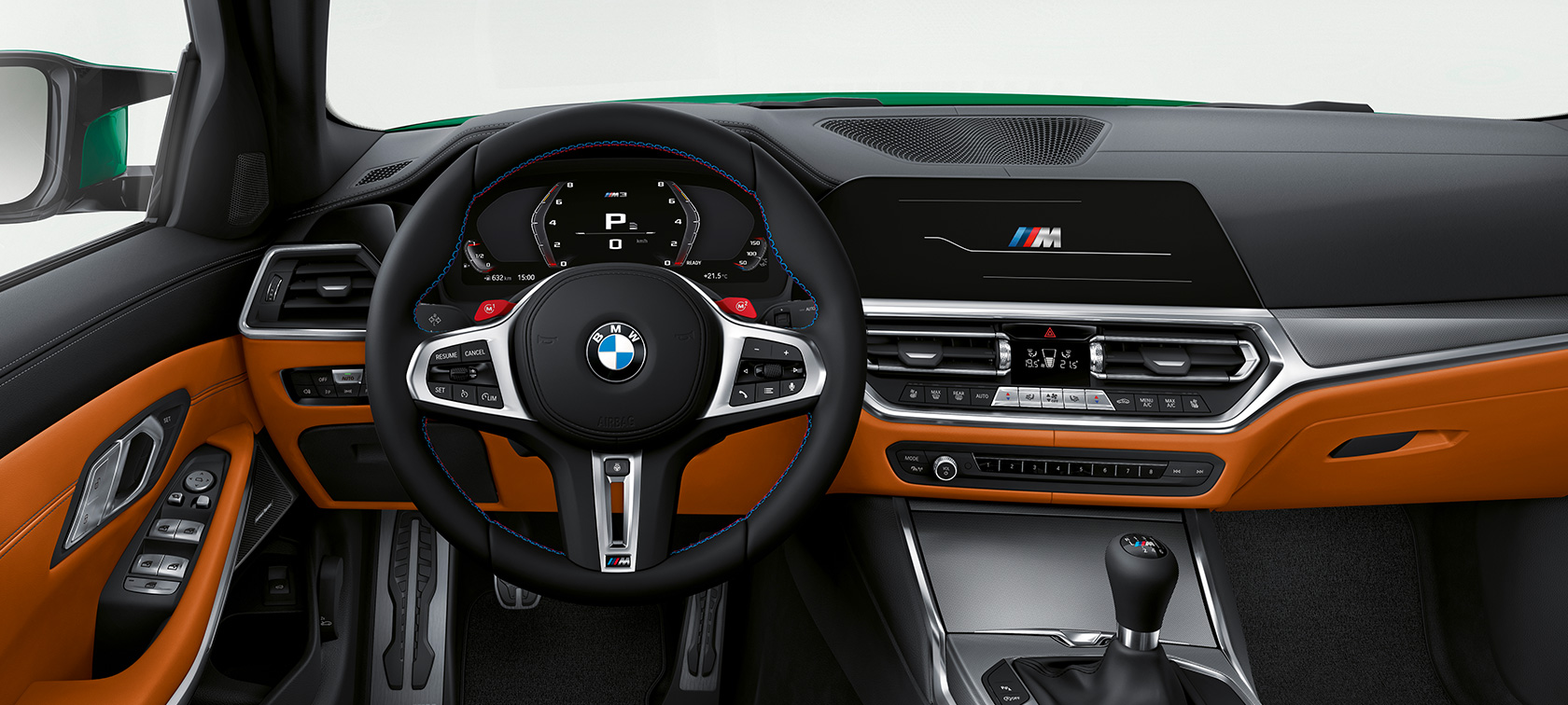 BMW M3, G80, 2020, cockpit BMW M3, G80, 2020, interior do cockpit