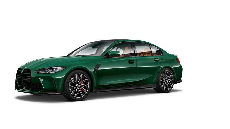 Modelos BMW M, BMW M3, G80, perspetiva lateral a três quartos Modelos BMW M, BMW M3, G80, perspetiva lateral a três quartos