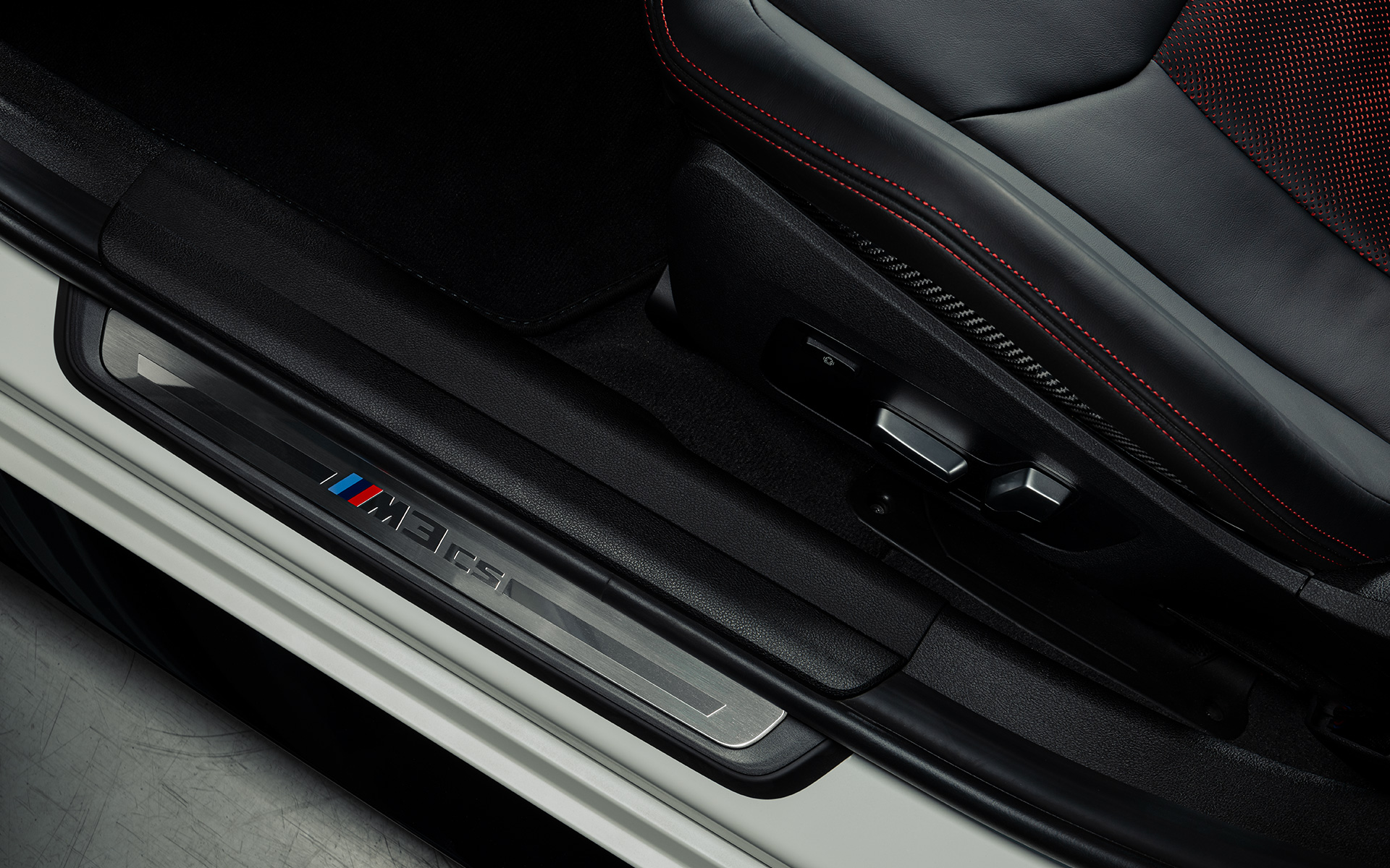 Soleira da porta específica CS, BMW M3 CS, G80 BMW M3 CS, G80, soleira da porta específica CS