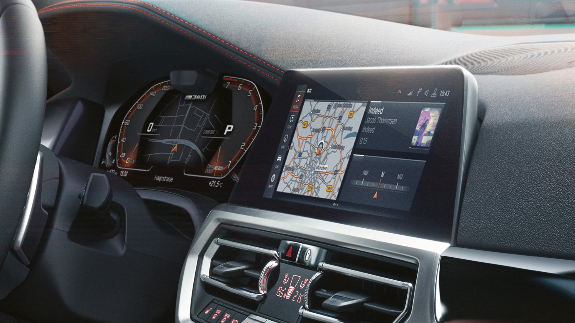 Posto de condução BMW M340i xDrive Touring, posto de condução