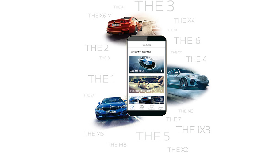 Aplicação Catálogos BMW Aplicação Catálogos BMW no smartphone
