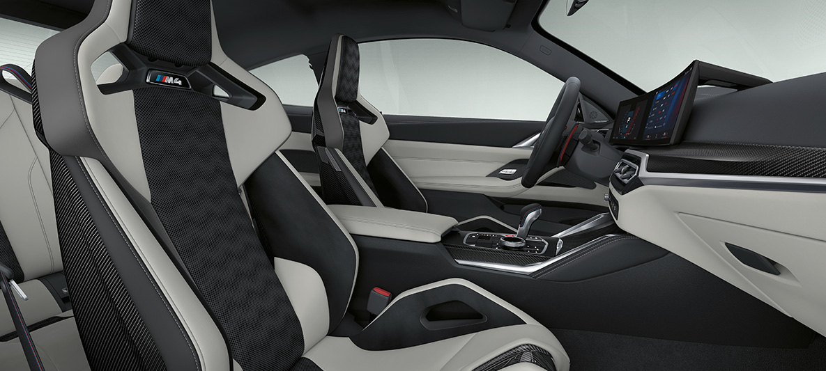 Pele integral Merino BMW Individual em Silverstone/preto, BMW M4 Coupé, 2021, G82, interior Pele integral Merino BMW Individual em Silverstone/preto, BMW M4 Coupé, G82, 2021, interior