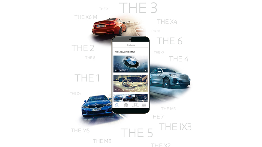 Aplicação Catálogos BMW Aplicação Catálogos BMW no smartphone