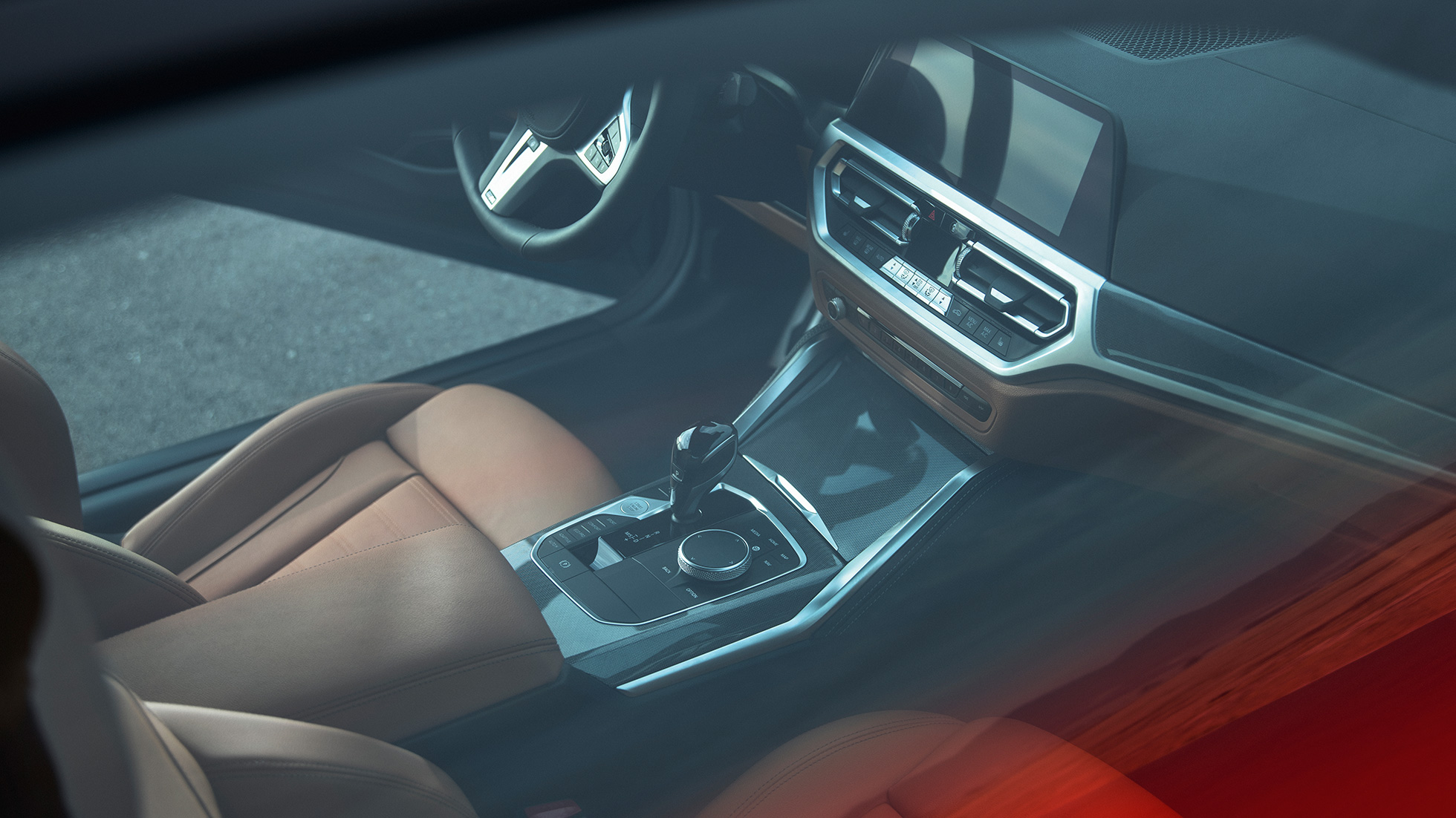 Posto de condução do BMW M440i xDrive Coupé, G22, 2020 BMW M440i xDrive Coupé, pintura azul Arctic Race metalizada, G22, 2020, interior, posto de condução