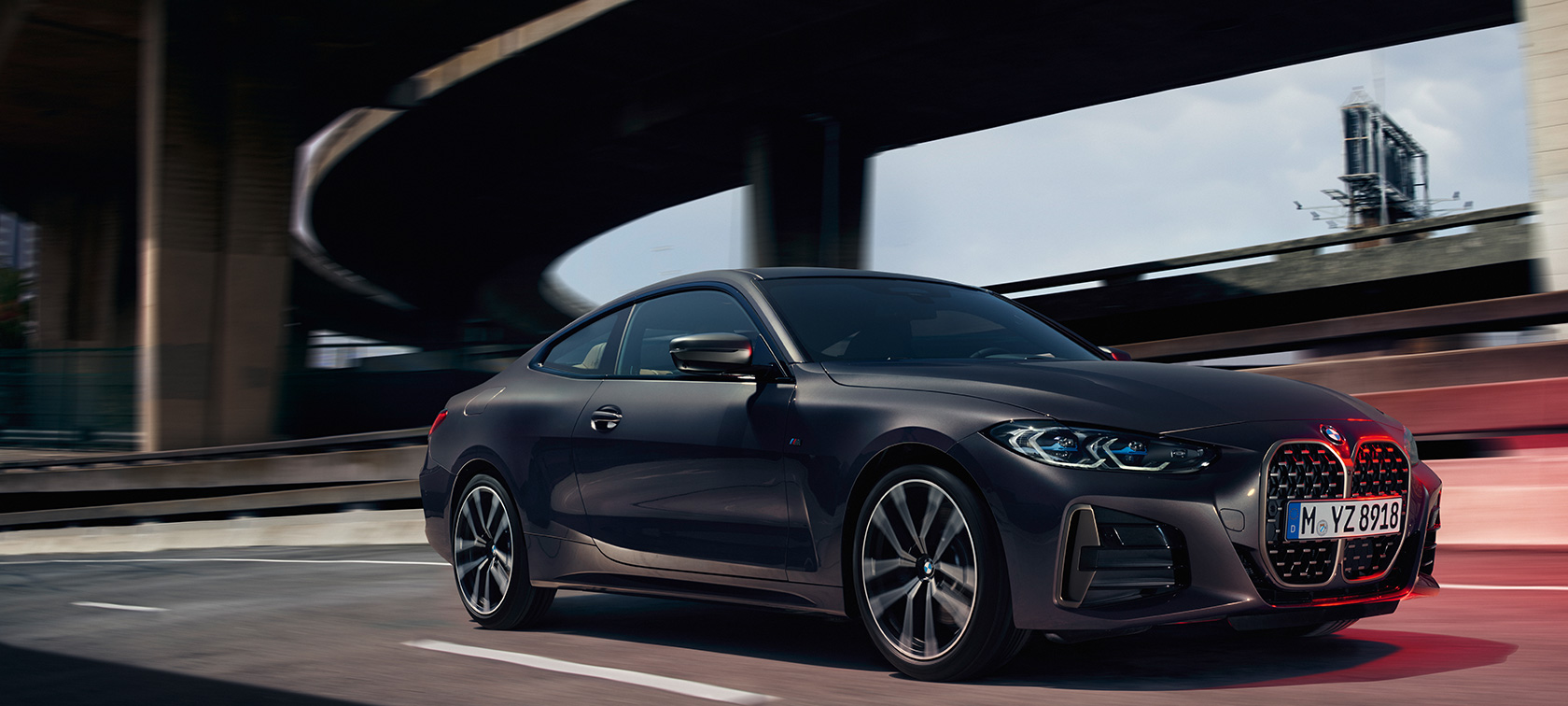 Perspetiva frontal a três quartos, BMW M440i xDrive Coupé, G22, 2020 BMW M440i xDrive Coupé, G22, 2020, cinza Dravite metalizada, perspetiva frontal a três quartos
