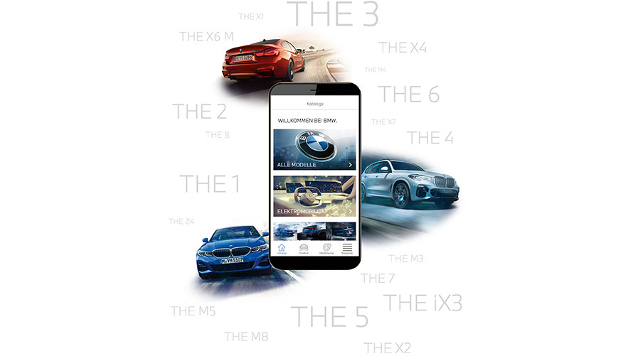 Aplicação Catálogos BMW Aplicação Catálogos BMW no smartphone
