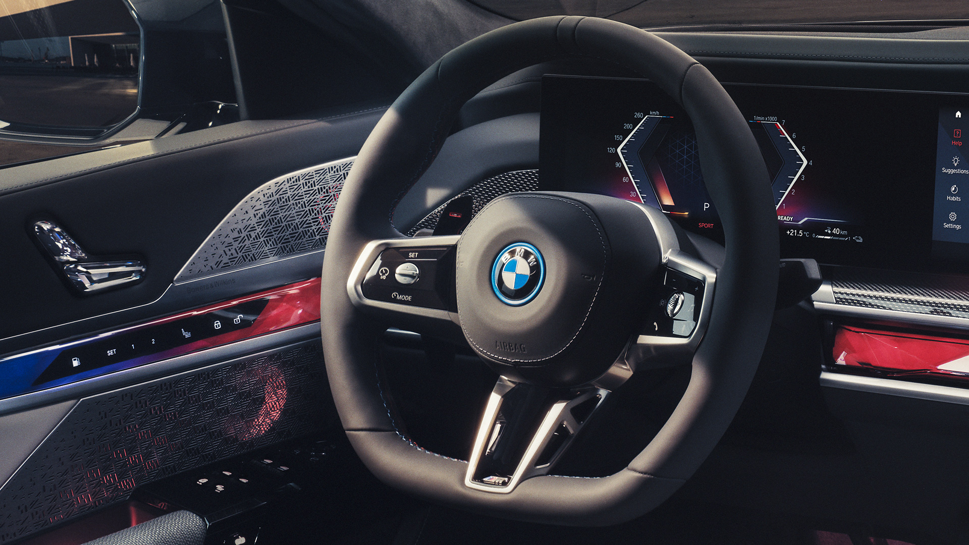 Volante M em pele, BMW M760e xDrive Berlina, G70 Volante M em pele, BMW M760e xDrive Berlina, G70