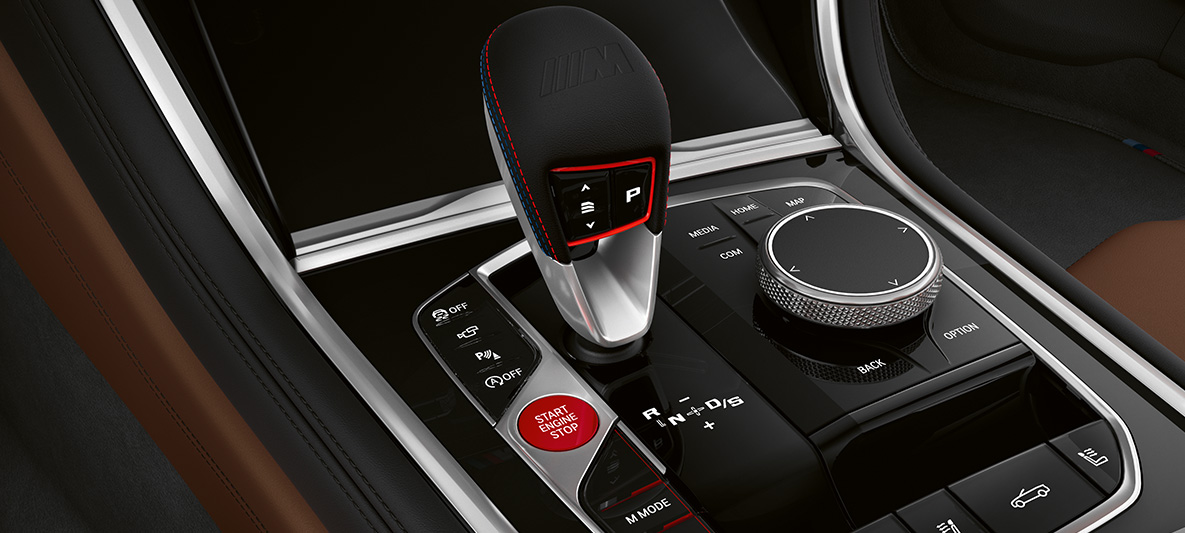 Alavanca seletora M. BMW M8 Cabrio, interior, alavanca seletora M.