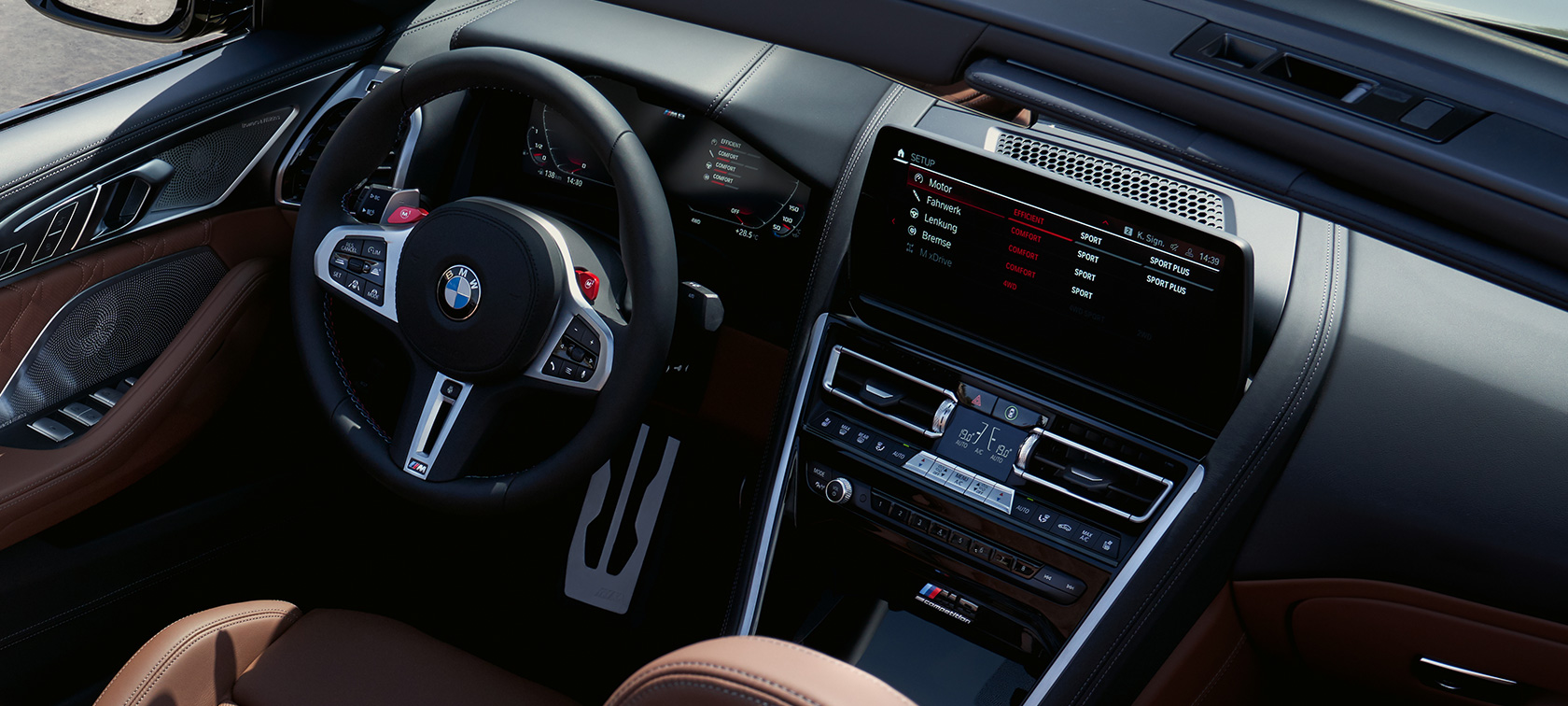 BMW M8 Competition, F91, LCI, atualização, 2022, posto de condução, visor de controlos BMW M8 Competition, F91, LCI, atualização, 2022, posto de condução, visor de controlos