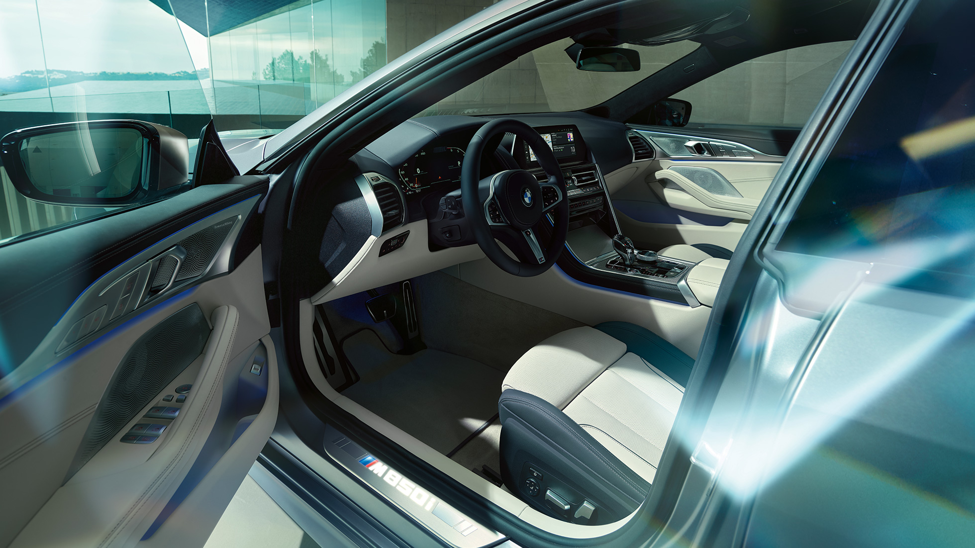 BMW M850i xDrive Gran Coupé, posto de condução BMW M850i xDrive Gran Coupé, design, posto de condução
