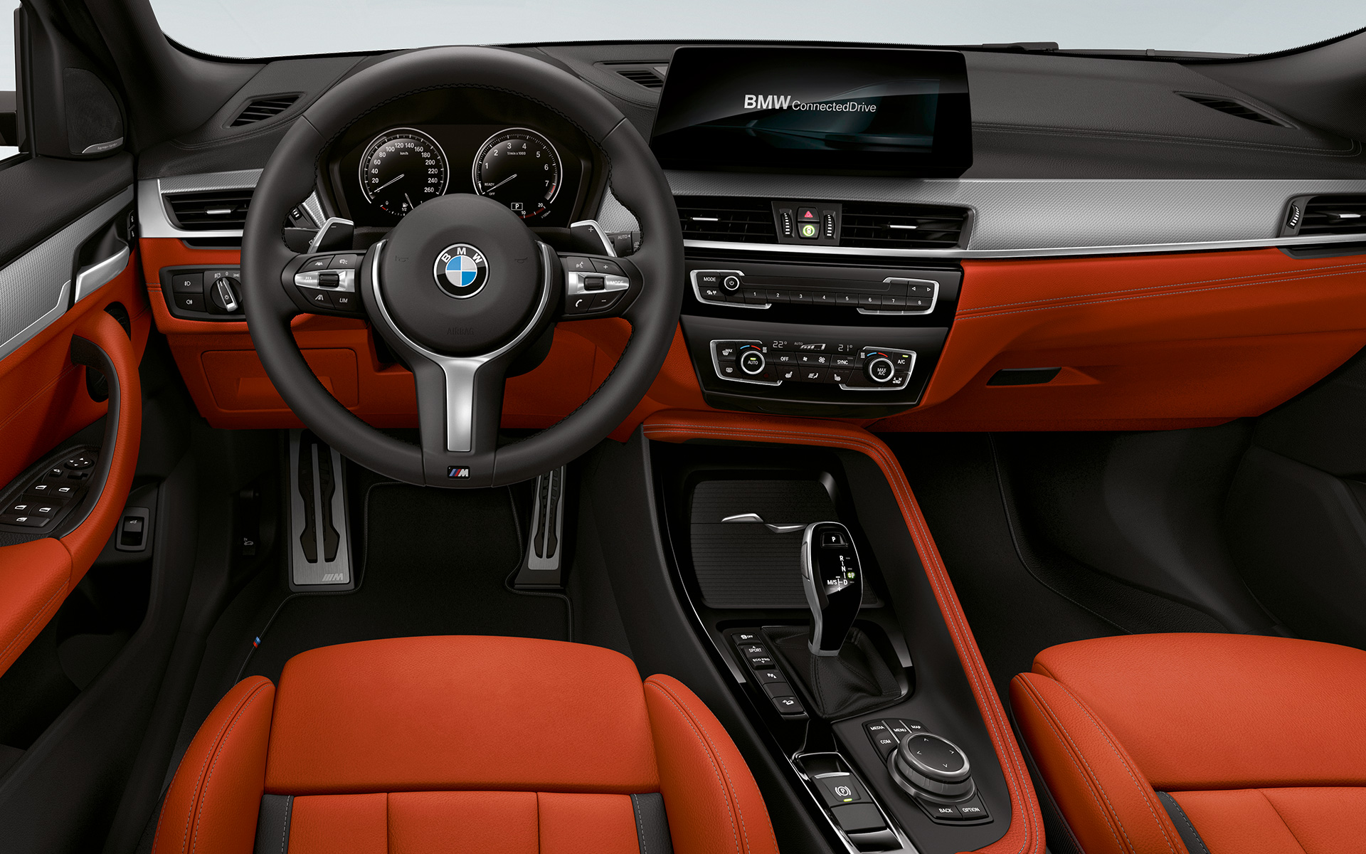 Volante M em pele, BMW X2 M35i (F39), interior
