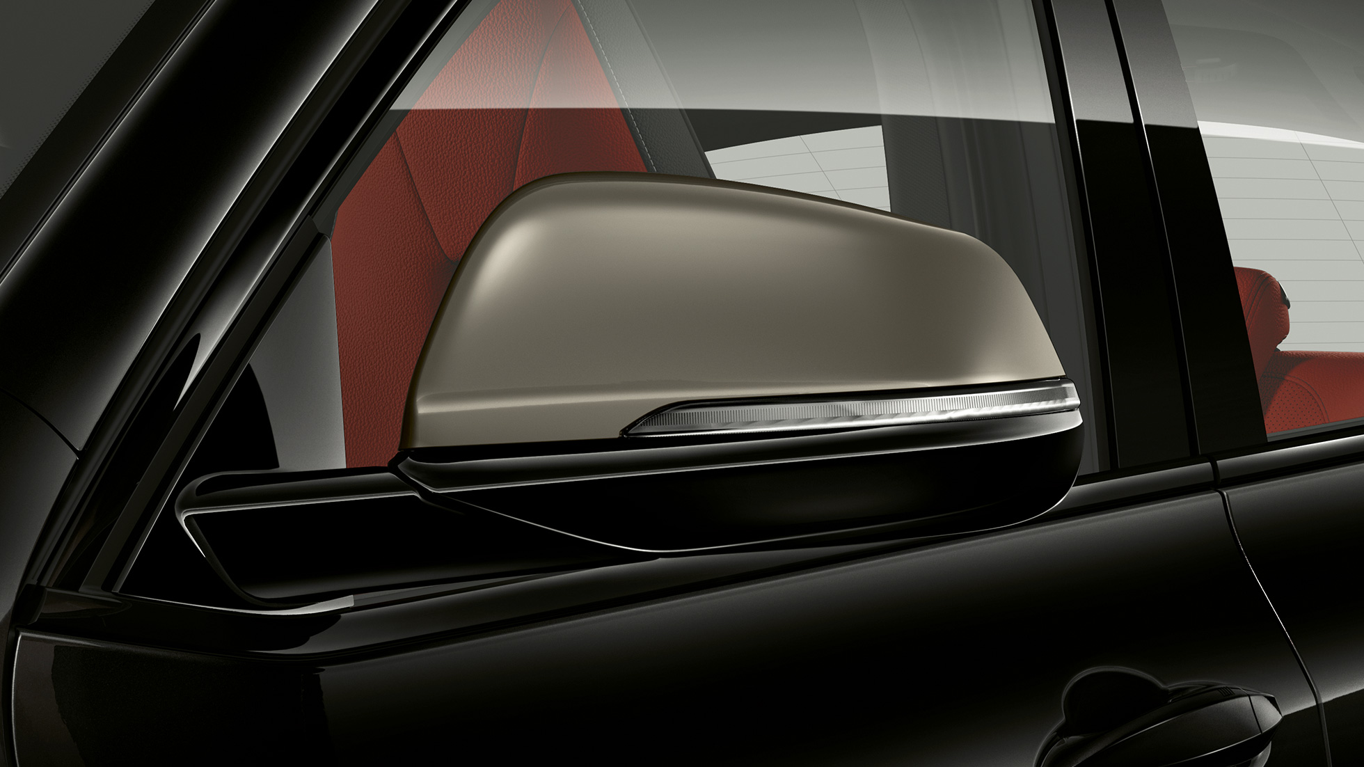 Capas dos espelhos retrovisores exteriores do BMW X2 M35i Capas dos espelhos retrovisores exteriores em cinza Cerium, BMW X2 M35i, preto Sapphire metalizado, F39, Exterior