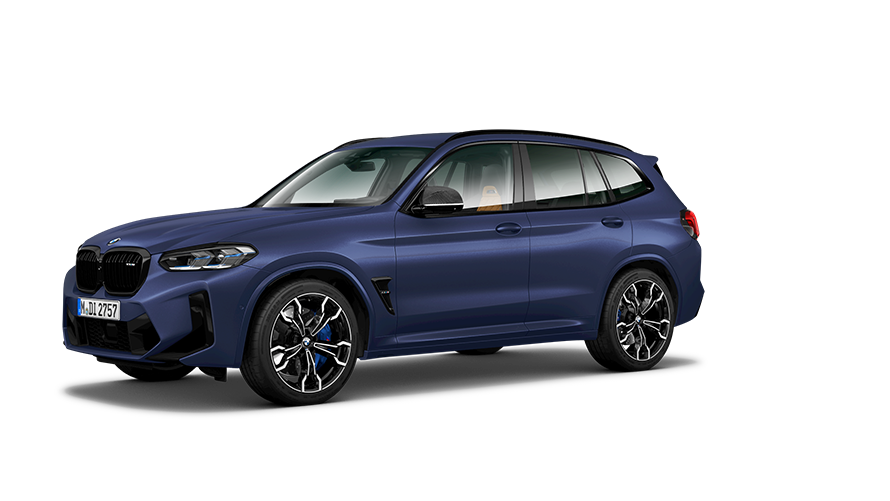 Modelos BMW M, BMW X3 M, F97, perspetiva lateral a três quartos Modelos BMW M, BMW X3 M, F97, perspetiva lateral a três quartos