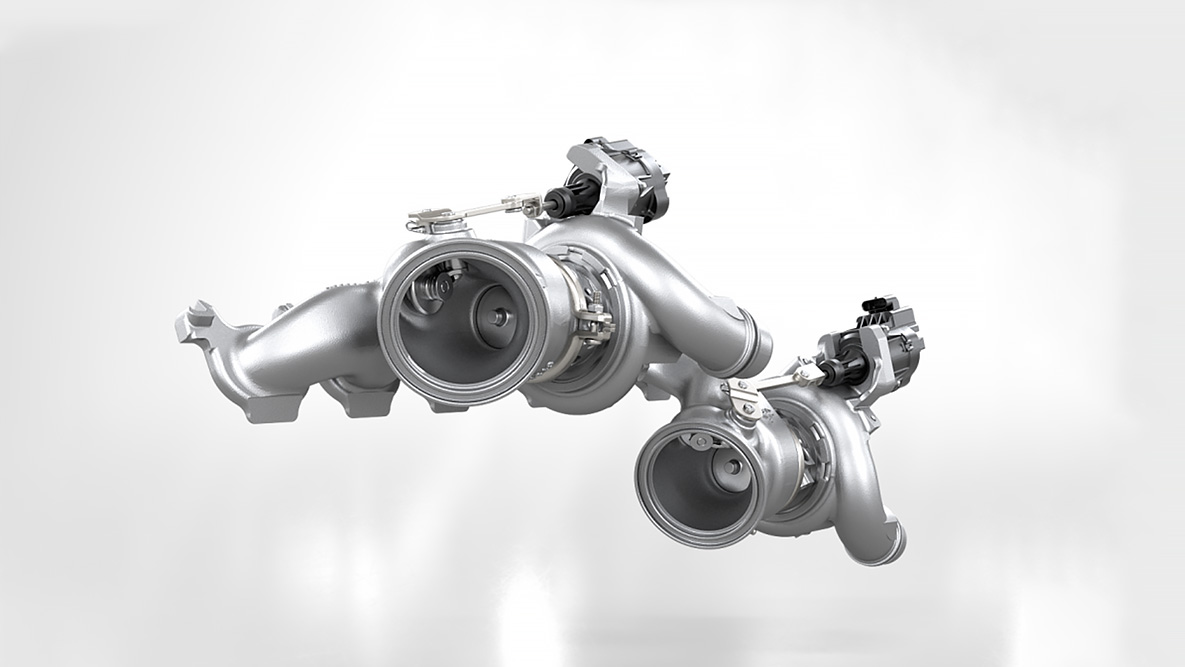 Motor M TwinPower Turbo de 6 cilindros a gasolina de elevado desempenho, tecnologia M TwinPower Turbo. BMW X4 M e BMW X4 M Competition, motor M TwinPower Turbo de 6 cilindros a gasolina de elevado desempenho, tecnologia M TwinPower Turbo.