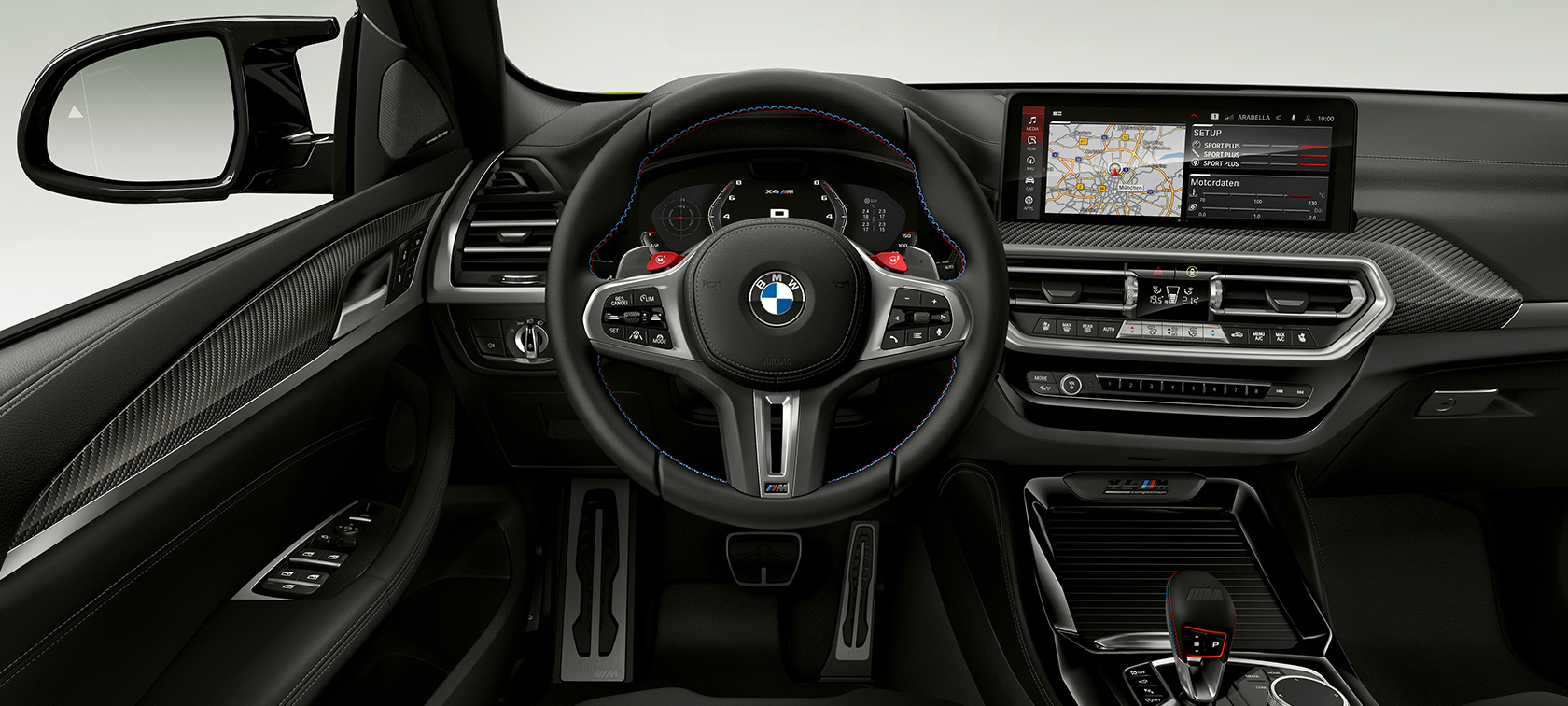 Cockpit, BMW X4 M Competition, F98, LCI, atualização, 2021 BMW X4 M Competition, F98, LCI, atualização, 2021, cockpit, interior
