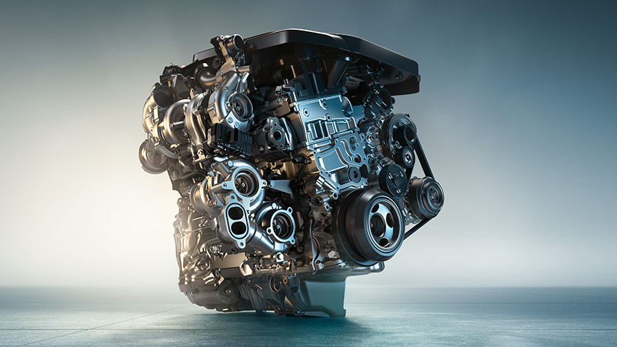 Motor M TwinPower Turbo a diesel do BMW X5 M50d Motor M TwinPower Turbo de 6 cilindros a diesel do BMW X5 M50d, G05