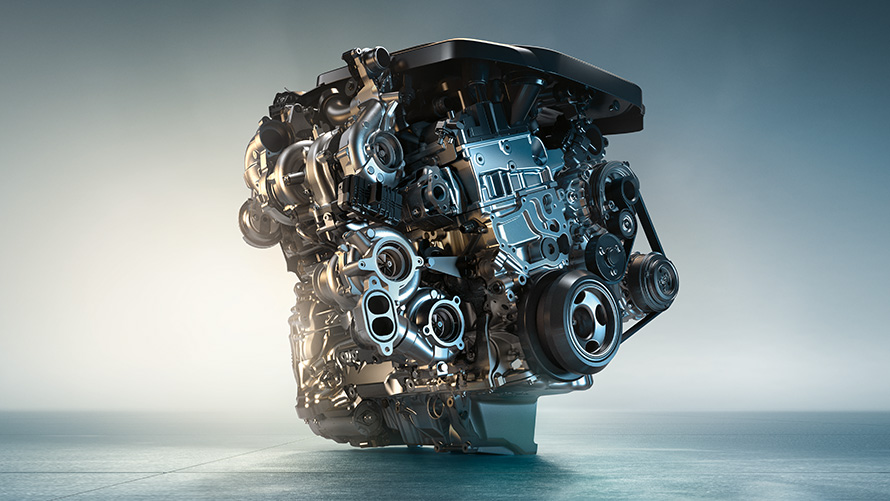 Motor M TwinPower Turbo a diesel do BMW X6 M50d, SUV Motor M TwinPower Turbo de 6 cilindros a diesel do BMW X6 M50d, SUV, G06