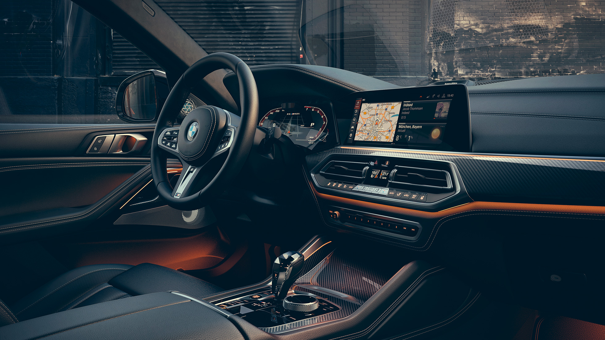 Design interior do BMW X6 M50i e do BMW X6 M50d, G06 Design interior do BMW X6 M50i e do BMW X6 M50d, G06, Posto de condução