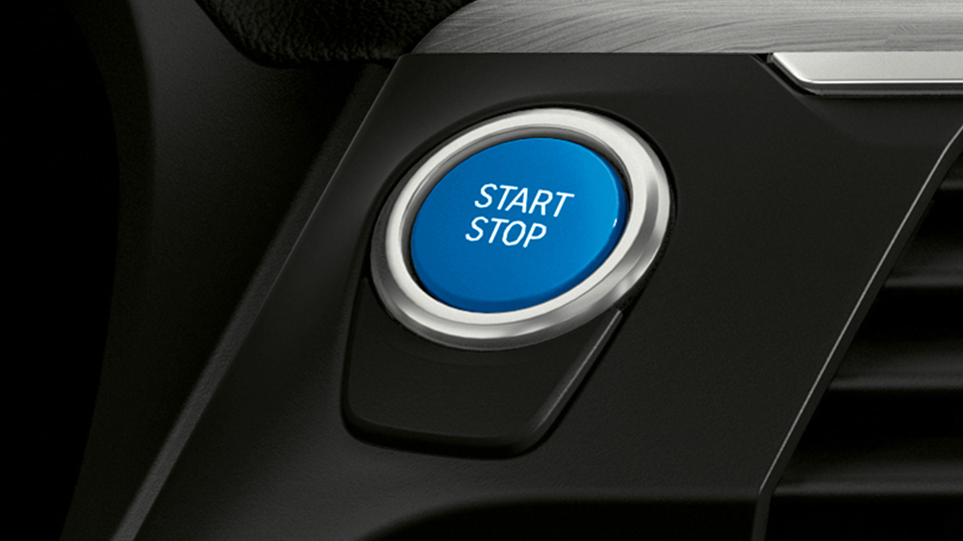 Botão Start/Stop em azul BMW i, BMW iX3, G08 Botão Start/Stop em azul BMW i, BMW iX3, G08, 2020