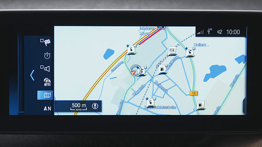 Híbrido plug-in BMW, sistema de navegação BMW X2, F39, híbrido plug-in BMW, sistema de navegação, grande plano