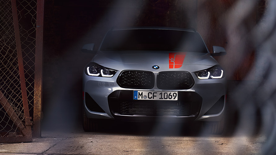 BMW X2, F39, pintura cinza Brooklyn, perspetiva frontal BMW X2, F39, pintura cinza Brooklyn, perspetiva frontal
