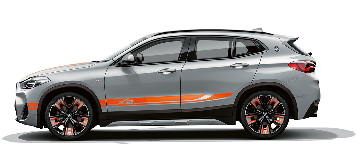 Perspetiva lateral, BMW X2, F39 BMW X2, 2020, F39, pintura cinza Brooklyn, perspetiva lateral