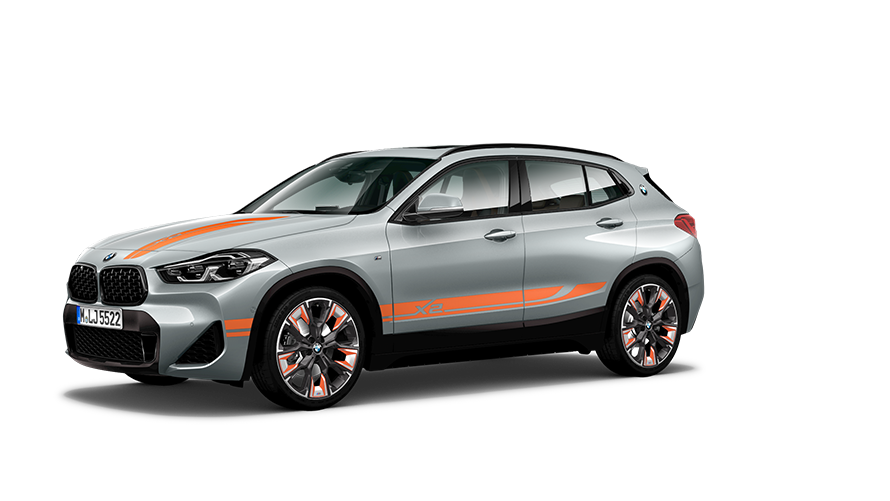 Modelos BMW X, BMW X2, F39, perspetiva lateral a três quartos Modelos BMW X, BMW X2, F39, perspetiva lateral a três quartos