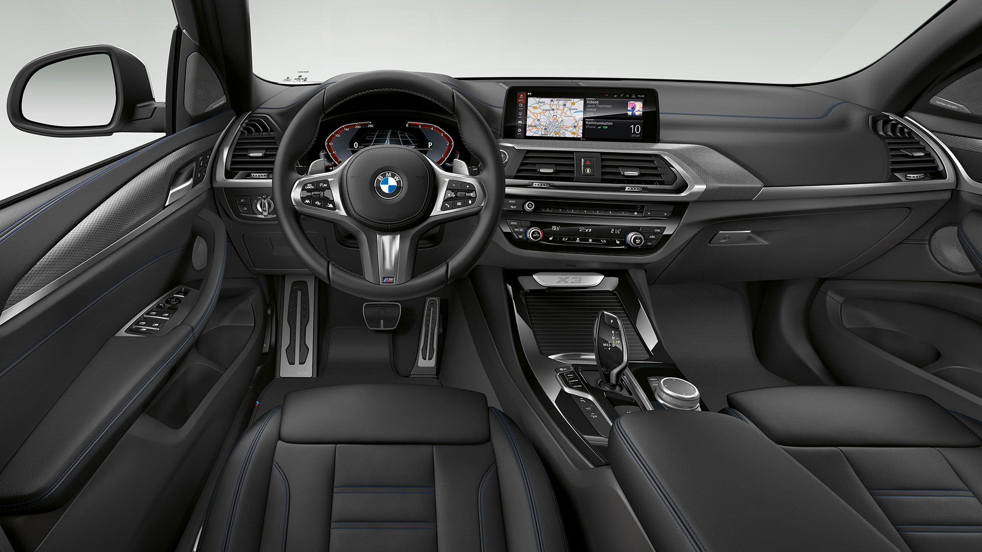 BMW X3 M40i, Versão Desportiva M, interior BMW X3 M40i, Versão Desportiva M, interior