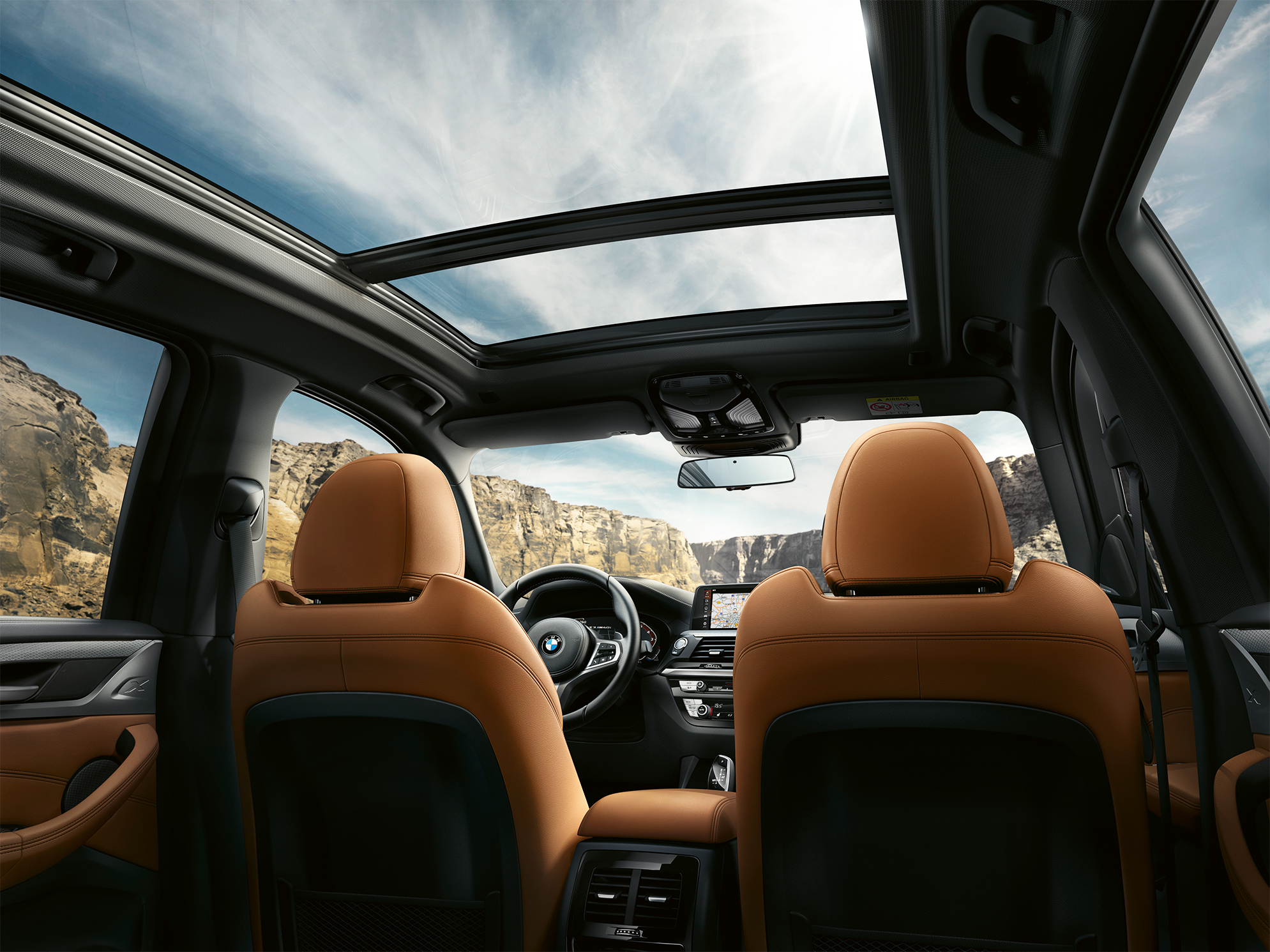 BMW X3 M40i, perspetiva interior BMW X3 M40i, perspetiva interior