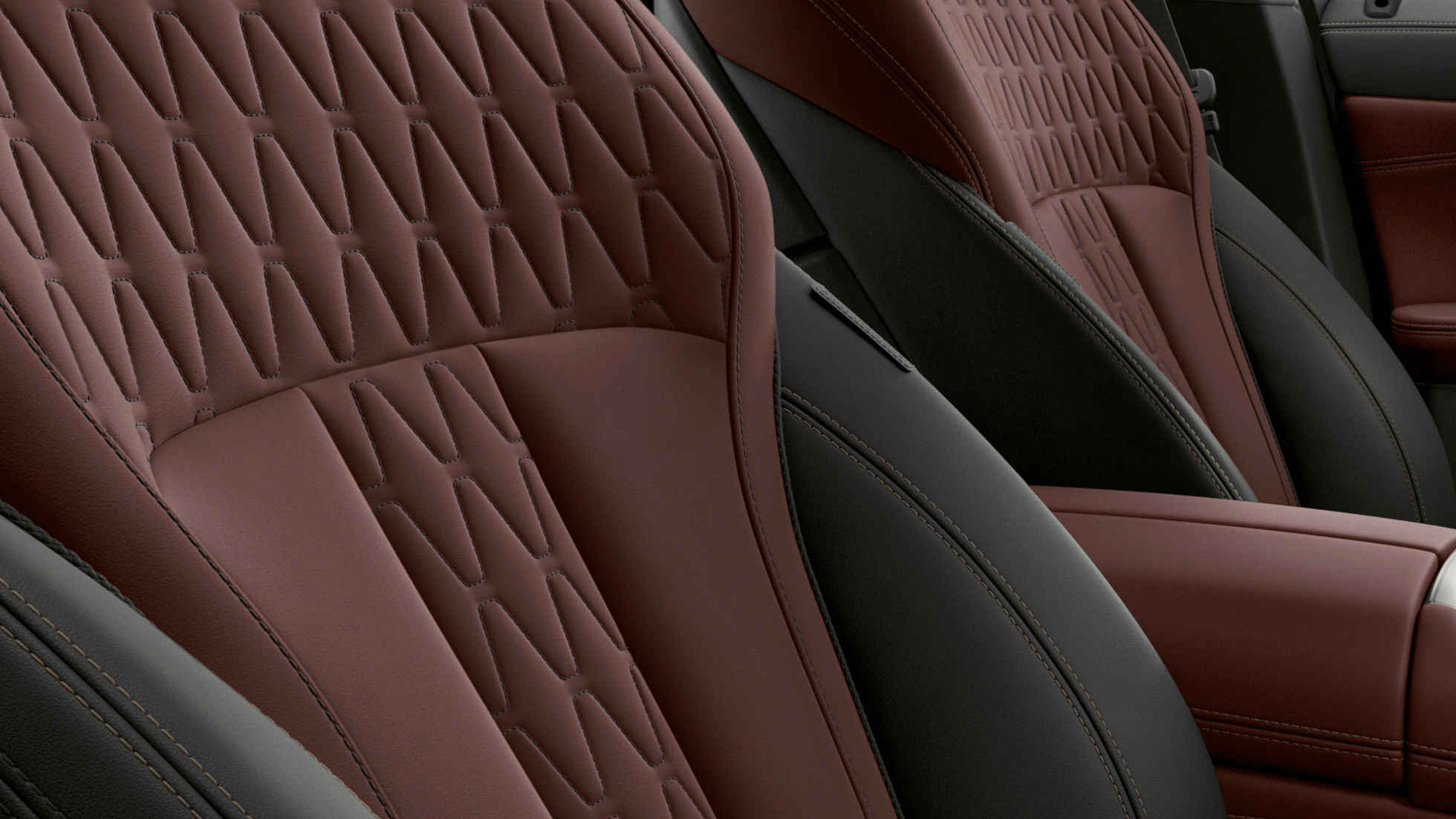 Estofos do BMW X6 Individual. Interior do BMW X6 Individual com imagem dos estofos.