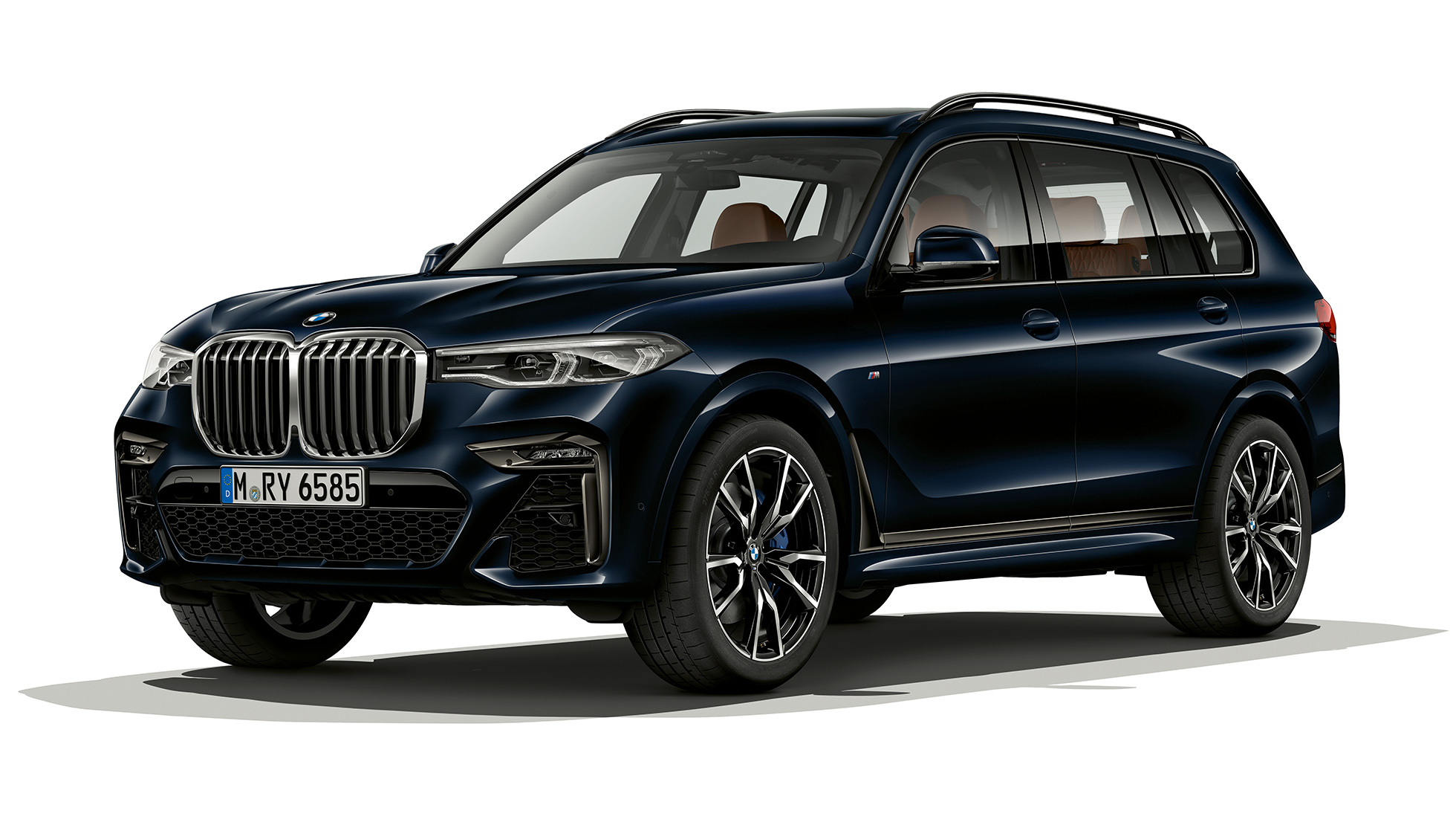 BMW X7 com BMW Individual X7 xDrive40i Imagem de estúdio do BMW X7, perspetiva frontal a três quartos, BMW Individual X7 xDrive40i