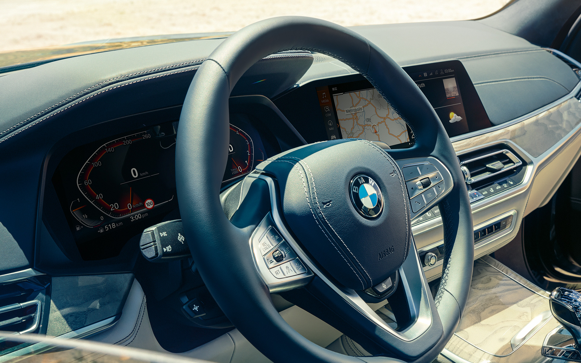 Cockpit, BMW X7, G07, 2019, interior Cockpit, BMW X7, G07, 2019, interior