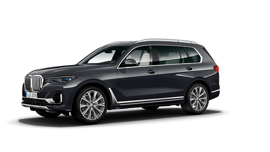 Modelos BMW X, BMW X7, G07, perspetiva lateral a três quartos Modelos BMW X, BMW X7, G07, perspetiva lateral a três quartos