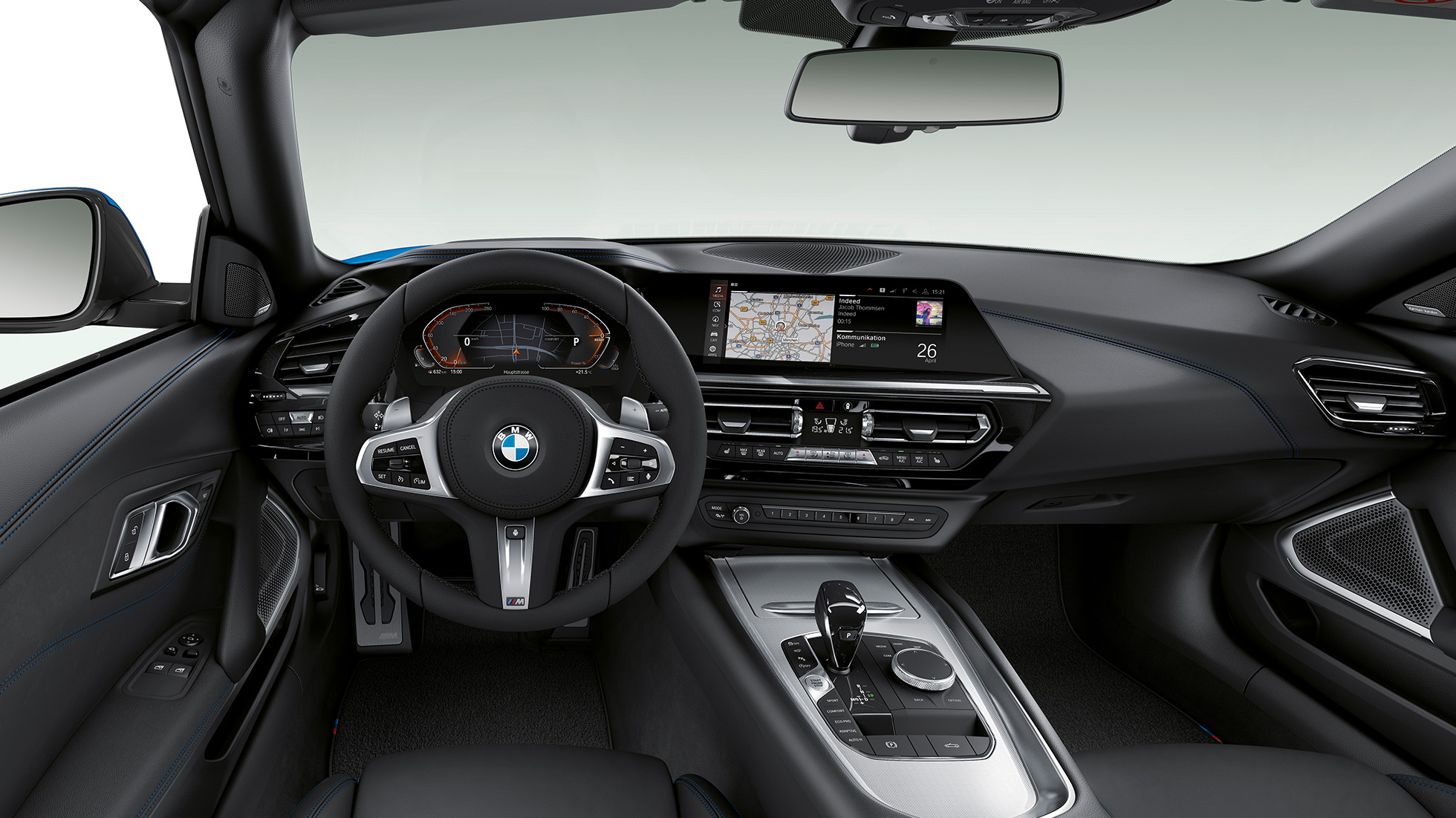 BMW Z4 Roadster Versão Desportiva M BMW Z4 Roadster na Versão Desportiva M, volante e posto de condução