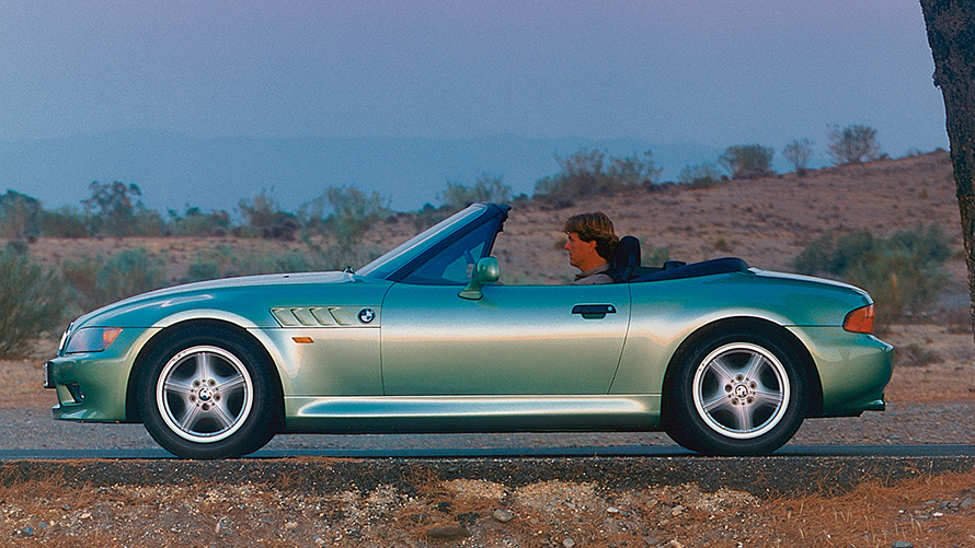 BMW Z3 Roadster (E36/7), perspetiva lateral, parado BMW Z3 Roadster (E36/7), perspetiva lateral, parado