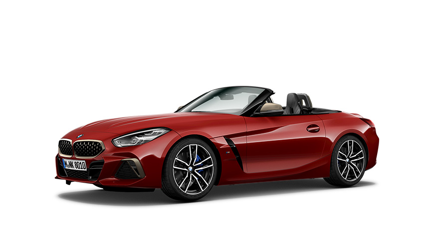BMW Z4 M40i Roadster, G29, 2018, perspetiva lateral a três quartos BMW Z4 M40i Roadster, G29, 2018, perspetiva lateral a três quartos