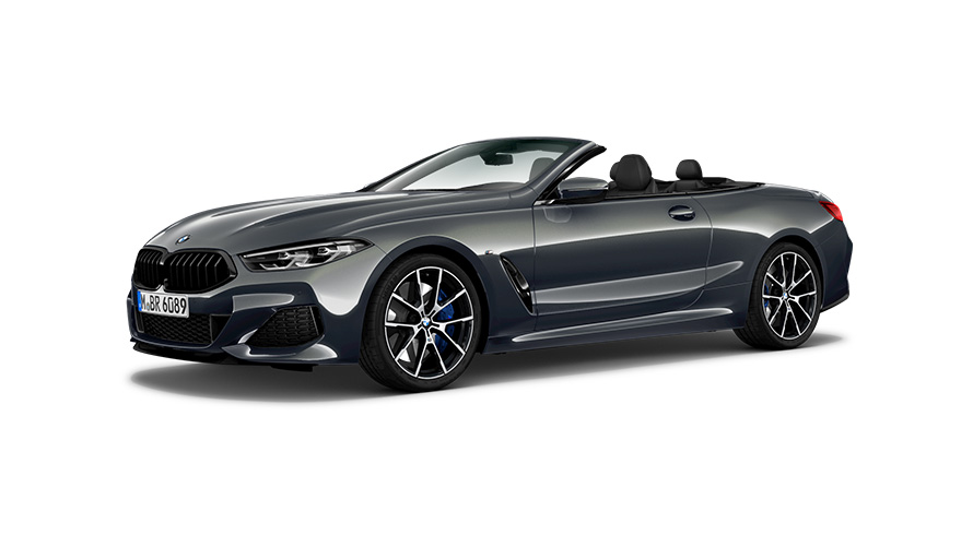 BMW M850i xDrive Cabrio, G14, 2018, perspetiva lateral a três quartos BMW M850i xDrive Cabrio, G14, 2018, perspetiva lateral a três quartos