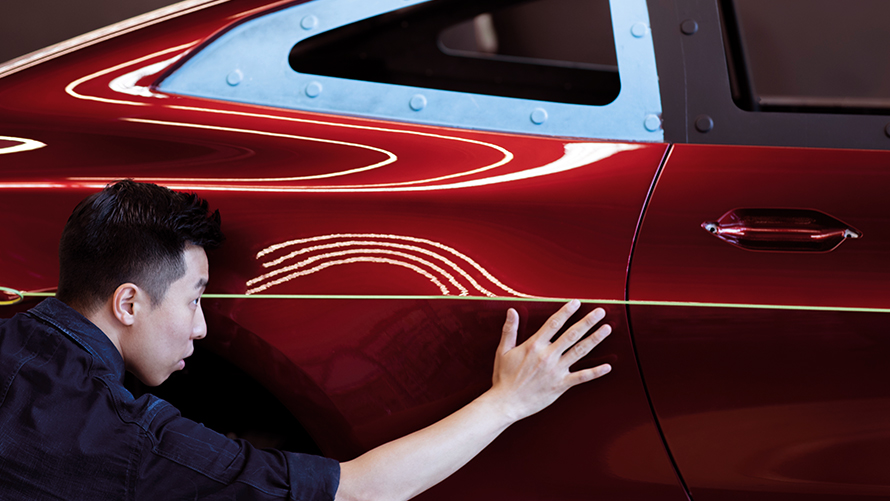 BMW 4 Concept, processo de design, medição de protótipo